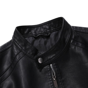 <b>Men's</b> High Street Style PU <b>Leather</b> <b>Jacket</b> Breathable Plus Size Clothes Stand for Winter Original Quality <b>jacket</b> for <b>men</b> - Product Image 2