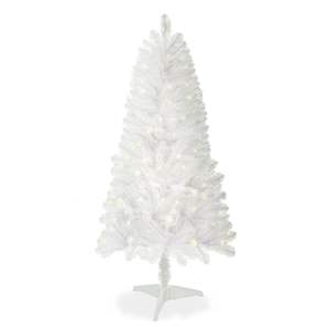 Árbol de Navidad Artificial Blanco de 1.2 Metros con Base, 100 Luces LED y 241 Ramas Realistas - Product Image 6