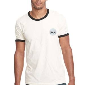 T-shirt 50% coton Pima pour homme, coupe ajustée, col rond, haut confortable pour homme - Product Image 4
