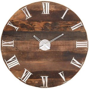 Handcrafted Mango Wood Wall <b>Clock</b> with Deer Design | Rustic Wooden Decor Wholesale - Product Image 3