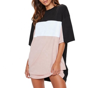 T-shirt à col rond et ample pour femmes, vêtement d'entraînement, de gymnastique, ample, surdimensionné, à ourlet, nouveau, bon marché, - Product Image 1