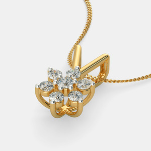 Collar con Colgante de Cruz de Oro Blanco con Diamante Cultivado en Laboratorio - Product Image 4