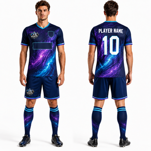 Tenue de football tendance en gros – Polyester tricoté warp premium, respirant, doux, gestion de l'humidité, excellence athlétique - Product Image 2
