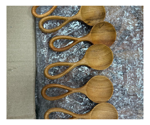 Ensemble de cuillères en bois style vintage, ustensiles de cuisine, logo personnalisé, fournisseur en gros - Product Image 1