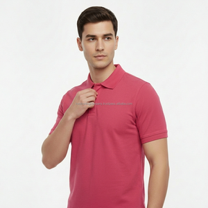 Modern 2 <b>Button</b> 100% Cotton Pique Polo Shirt Custom Embroidery Logo Men Plain Blank Polo Tee Premium High Quality Slim Fit Polo - Product Image 3