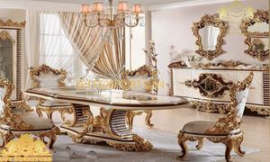 Muebles de Comedor de Madera de Teca de Lujo Tallados a Mano, Diseño Moderno, Tamaño y Color Personalizables, Artesanía de la Mejor Calidad - Product Image 5