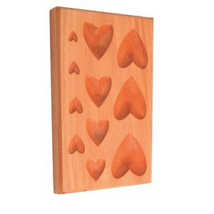 JIPSY Bloque de conformación de metal de madera dura con 11 cavidades en forma de corazón para joyería y herramientas de orfebrería - Product Image 4