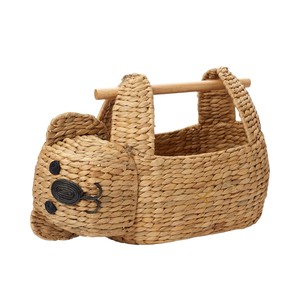 Panier en jacinthe d'eau tressé en forme de paresseux mignon, bac de rangement décoratif pour jouets, panier organisateur de livres pour chambre d'enfant - Product Image 2