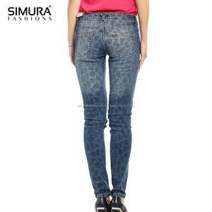 Jeans pour femmes grande taille, coupe droite, personnalisés OEM, durables, séchage rapide, respirants, élégants, nouveau design tendance, denim spandex/coton - Product Image 5