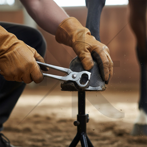 Durable Reusable 10" Horse Nail Nipper-Eco-Friendly Professional Farrier Nail Cutter Heat <b>Treated</b> Jaws for Reliable Horseshoeing - Product Image 6