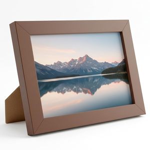 Marco de Fotos de Madera con Acabado Natural, Marco de Madera Sólida para Decoración del Hogar u Oficina - Product Image 4