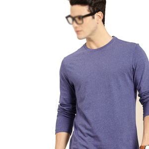 <b>Men's</b> Plus Size <b>Long</b> <b>Sleeve</b> T-<b>Shirts</b> 100% Cotton High Quality Anti-Wrinkle Casual O-Neck Collar Front Logo - Product Image 3