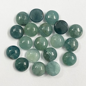 10mm Natural Green Grandidierite Round Shape Cabochon Flatback Wholesale Loose Gemstone for Jewelry Making at Wholesale Price - Product Image 2