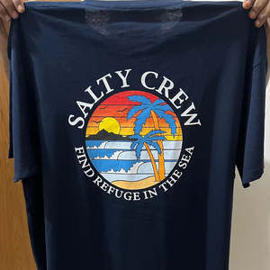 T-Shirt Homme 100% Coton Séchage Rapide Respirant Col en O Motif Imprimé Solide Casual Fil Court Teint Techniques Lavées - Product Image 5