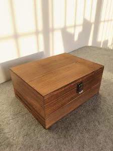 Unfinished Wooden <b>Box</b> Pine Wood Decorative Gift Storage Watch <b>Jewelry</b> Tea Ring Wine <b>Box</b> Craft Stash Boxes <b>with</b> Hinged Lid <b>Lock</b> - Product Image 4