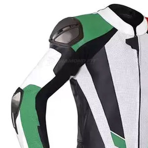 Professional Team Wear High Quality PU Breathable Printed Waterproof Quick Dry Customizable Racing Motorbike Suit for Men's - Product Image 6