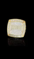 Bague Statement de Luxe Personnalisée en Moissanite, en Argent Sterling Massif Plaqué Or Blanc, Sans Nickel, Sans Plomb, Bijoux Hip Hop Unisexe