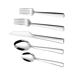 Refined Eco Friendly Stainless Steel Flatware Set Dining Spoons Forks Knives Smooth Edges Durable Table Cutlery Camping Event - Product Image 2