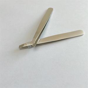 Pince à épiler pour sourcils, en acier inoxydable, pour l'épilation, pinces à faux cils, pinces à barbe, à bords inclinés - Product Image 3