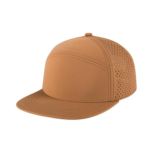 Gorra de Béisbol de Malla Marrón, 6 Paneles, Ajustada, Color Sólido, Transpirable, Casual, Unisex, para Adultos, Estilo Primavera-Verano - Product Image 1