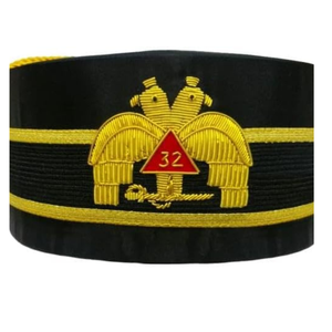 Gorra de la 32ª Escuadra del Rito Escocés, Bordada a Mano, Regalia Masónica, Ajustable, Transpirable, para Uso en Exteriores en las Cuatro Estaciones - Product Image 1