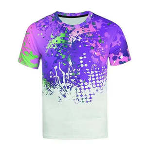 T-shirts de sublimation pour hommes, style fitness, tissu extensible et doux, vêtements décontractés, tenue active. - Product Image 4