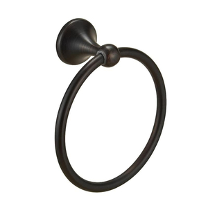 Anillo para toallas de metal con acabado en bronce, portátil, para montar en la pared, perfecto para el hogar, hoteles, baños y accesorios de aseo. - Product Image 2