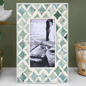 Handmade Fancy Bone Inlay Photo <b>Frames</b> Wood Resin Metal Mirror <b>Frame</b> Unique and Elegant <b>Picture</b> Display - Product Image 4