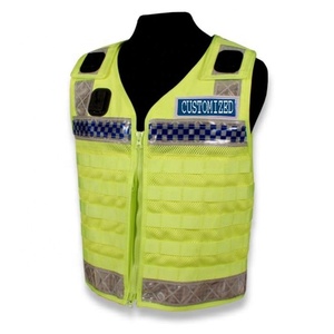 High Quality Multifunctional <b>Dog</b> Handler Safety <b>Vest</b> Front Zipper High Visibility Reflective Polyester Unisex Guard Uniform - Product Image 5