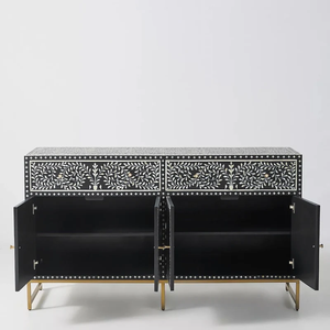 Armario de Almacenamiento Extensible de Madera con Estantes, Diseño Modular de Madera Sólida Moderna para Sala de Estar, Dormitorio, Hospital y Uso en Granjas - Product Image 3