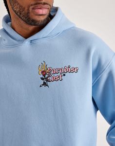 Pull-over de luxe personnalisé en gros 100% coton mélangé Boxy Heavyweight Oversized Letter Cropped Hooded Screen Print Custom logo - Product Image 4