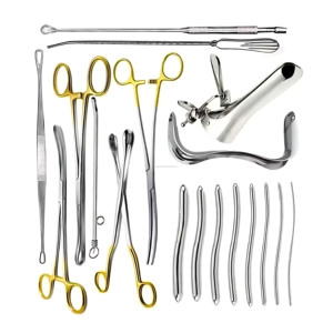 Ensemble d'instruments gynécologiques réutilisables en acier inoxydable, 18 pièces, certifiés CE ISO, vente en gros, fournisseur de premier plan - Product Image 2