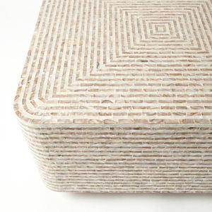 Mesa de Centro de Nácar de Vietnam con Incrustaciones de Concha y Mosaico, Mueble de Lujo para Sala de Estar, OEM ODM - Product Image 6