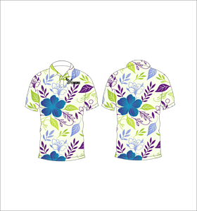 เสื้อโปโลพิมพ์ลายดอกไม้สำหรับผู้ชาย แขนสั้น สวมใส่สบาย เหมาะสำหรับฤดูร้อน เล่นกอล์ฟ น้ำหนักเบา มีปก แฟชั่น - Product Image 4
