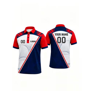 Custom Polo <b>Shirt</b>, Name Number Logo Printable, Lightweight Quick-Dry Moisture-Wicking Athletic Top, Suitable for Cricket Footbal - Product Image 5