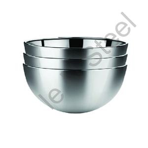 Juego de 3 Tazones para Ensalada de Acero Inoxidable Pulido de Primera Calidad, Duraderos, Resistentes al Óxido y Ecológicos - Product Image 1