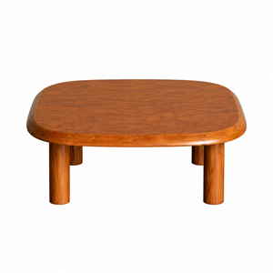 Mesa de Centro Ovalada Moderna y Contemporánea de Madera de Teca Duradera, Mueble Decorativo Multiusos para el Hogar, Venta al Por Mayor - Product Image 1