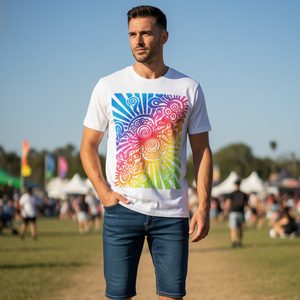 เสื้อยืดพิมพ์ลายคุณภาพสูง 280gsm ผ้าฝ้ายพิมพ์ลายกราฟิกตามสั่ง เสื้อยืดผู้ชายทรงหลวม สไตล์สตรีทแวร์ - Product Image 4