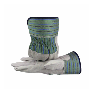 ถุงมือหนังวัวคุณภาพพรีเมียม ป้องกันการบาด ทนความร้อน ถุงมือป้องกันเพื่อความปลอดภัย ถุงมือหนังสำหรับงานก่อสร้าง - Product Image 1