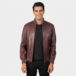 Veste en cuir pour homme, nouvelle collection, prix de gros, séchage rapide, style décontracté, pour l'extérieur - Product Image 6