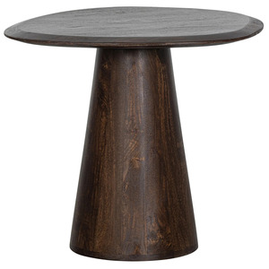 Mesa de Centro Redonda de Madera Maciza de Estilo Minimalista Moderno, Diseño Nórdico, Duradera y Fácil de Limpiar, Muebles para Sala de Estar - Product Image 1