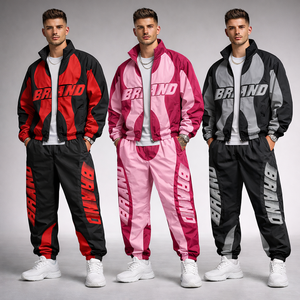 Survêtement en nylon automne 2026, personnalisable avec logo de marque, deux pièces, cordon de serrage, respirant, léger, coupe-vent, séchage rapide, pantalon taille haute - Product Image 6