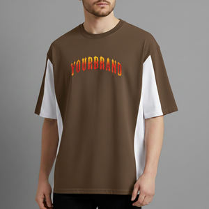 เสื้อยืดผู้ชายทรงบ็อกซี่ แขนเสื้อแบบดรอปโชว์เดอร์ ผ้าฝ้าย 100% หนัก 180 GSM คุณภาพสูง สวมใส่สบายๆ ในฤดูร้อน รับสกรีนโลโก้ได้รวดเร็ว - Product Image 4