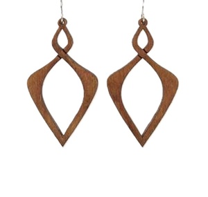 ต่างหูดีไซน์สวยรักษ์โลกสำหรับผู้หญิง ทำจากไม้ เหมาะสำหรับงานปาร์ตี้ ต่างหูแฟชั่นคุณภาพทนทานสำหรับขาย - Product Image 1