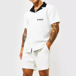 Shorts en molleton pour homme 100% coton Tissu doux et confortable Ceinture élastique Cordon de serrage réglable Séchage rapide Entraînement décontracté - Product Image 4