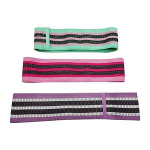 Bandes de Résistance en Tissu Polyester avec Logo Personnalisé, Cercles de Hanche Ajustables pour Entraînement des Fessiers, Bandes de Fitness pour la Gym - Product Image 3