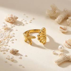 Minimalist Geometric Stainless Steel <b>Ring</b> 304 with 18K Gold PVD Coating Tarnish Free Waterproof Fashion Jewelry <b>Statement</b> <b>Rings</b> - Product Image 4