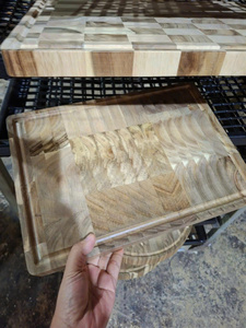 Tabla de Cortar Rectangular de Madera de Acacia Blue Lotus con Asa, Duradera, Ecológica, Apta para Lavavajillas, Ligera - Product Image 2