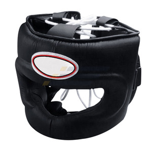 Genuine Cowhide Leather Kickboxing <b>Training</b> Gear Winning <b>Head</b> Guard Custom Logo Muay Thai Multicolor Boxing Protector Helmet - Product Image 3
