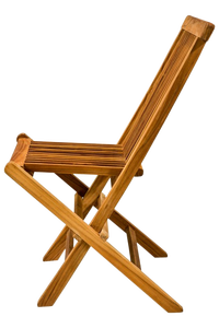 Chaise pliante Luxie en bois massif, écologique, durable, design traditionnel, pieds pliables, dossier en bois creux, mobilier pour la maison - Product Image 4